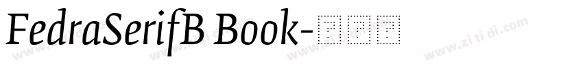 FedraSerifB Book字体转换